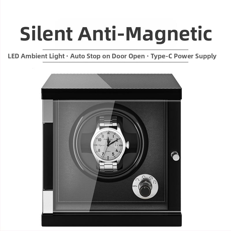 Κουτί περιστροφής ρολογιών με μοτέρ, από πεύκο υψηλής πυκνότητας και PU δέρμα, φινίρισμα πιάνου, μοντέλα 1+0–9+0, κατάλληλο για δώρο περιτύλιγμα κοσμημάτων