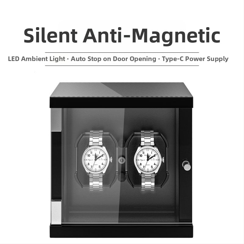 Κουτί περιστροφής ρολογιών με μοτέρ, από πεύκο υψηλής πυκνότητας και PU δέρμα, φινίρισμα πιάνου, μοντέλα 1+0–9+0, κατάλληλο για δώρο περιτύλιγμα κοσμημάτων