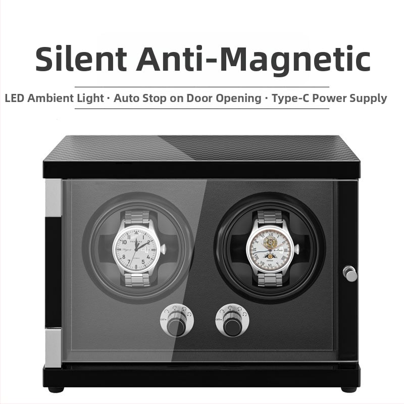 Κουτί περιστροφής ρολογιών με μοτέρ, από πεύκο υψηλής πυκνότητας και PU δέρμα, φινίρισμα πιάνου, μοντέλα 1+0–9+0, κατάλληλο για δώρο περιτύλιγμα κοσμημάτων