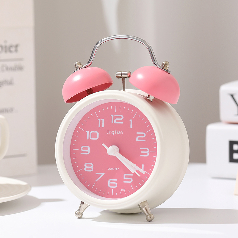 Rajzfilm asztali ébresztőóra LED és analóg kijelzővel, kvarc Aishida mozgás, elemről működik, fém ház, egyoldalas