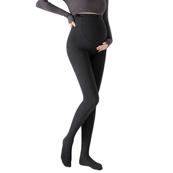Κολάν εγκυμοσύνης για χειμώνα με φλίς επένδυση, ύφασμα βαμβάκι-νίλον, κατακόρυφες ρίγες, μήκος 9/10, εφαρμογή slim