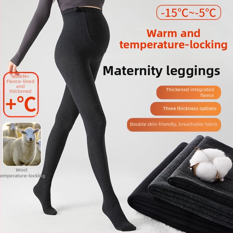 Κολάν εγκυμοσύνης για χειμώνα με φλίς επένδυση, ύφασμα βαμβάκι-νίλον, κατακόρυφες ρίγες, μήκος 9/10, εφαρμογή slim