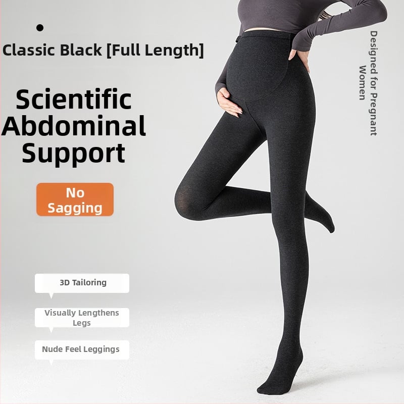 Κολάν εγκυμοσύνης για χειμώνα με φλίς επένδυση, ύφασμα βαμβάκι-νίλον, κατακόρυφες ρίγες, μήκος 9/10, εφαρμογή slim