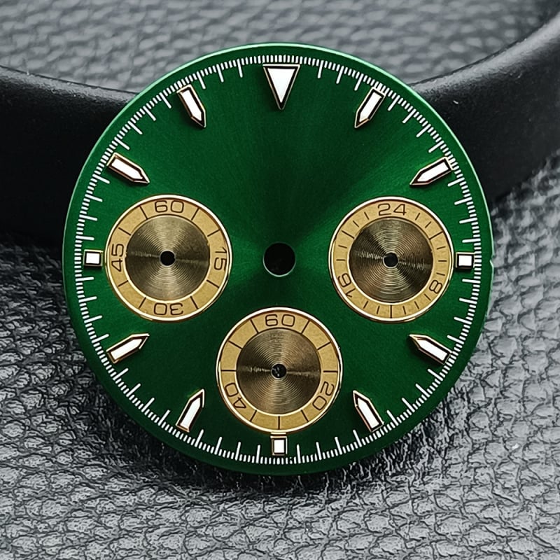 Módosított óraalkatrészek, kompatibilis VK63 kvarcs mozgással, lumineszcens funkcióval