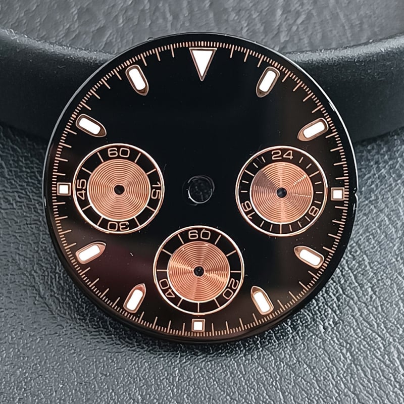 Módosított óraalkatrészek, kompatibilis VK63 kvarcs mozgással, lumineszcens funkcióval