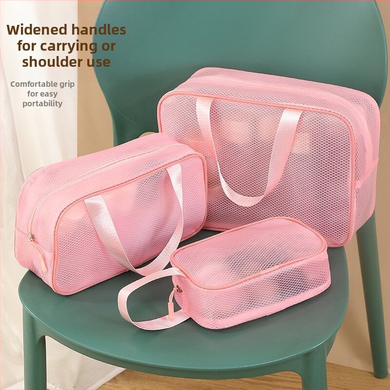 Permatoma EVA kosmetinė dėžutė – kubo formos vandeniui atspari makiažui ir higienos reikmenims, su atspausdintu logotipu