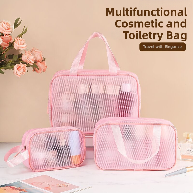 Permatoma EVA kosmetinė dėžutė – kubo formos vandeniui atspari makiažui ir higienos reikmenims, su atspausdintu logotipu