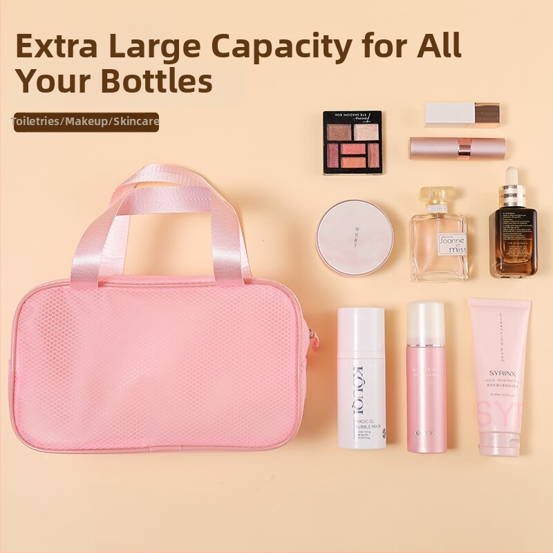 Permatoma EVA kosmetinė dėžutė – kubo formos vandeniui atspari makiažui ir higienos reikmenims, su atspausdintu logotipu