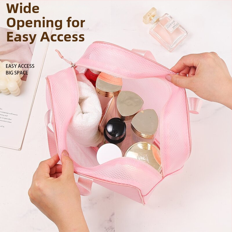 Permatoma EVA kosmetinė dėžutė – kubo formos vandeniui atspari makiažui ir higienos reikmenims, su atspausdintu logotipu