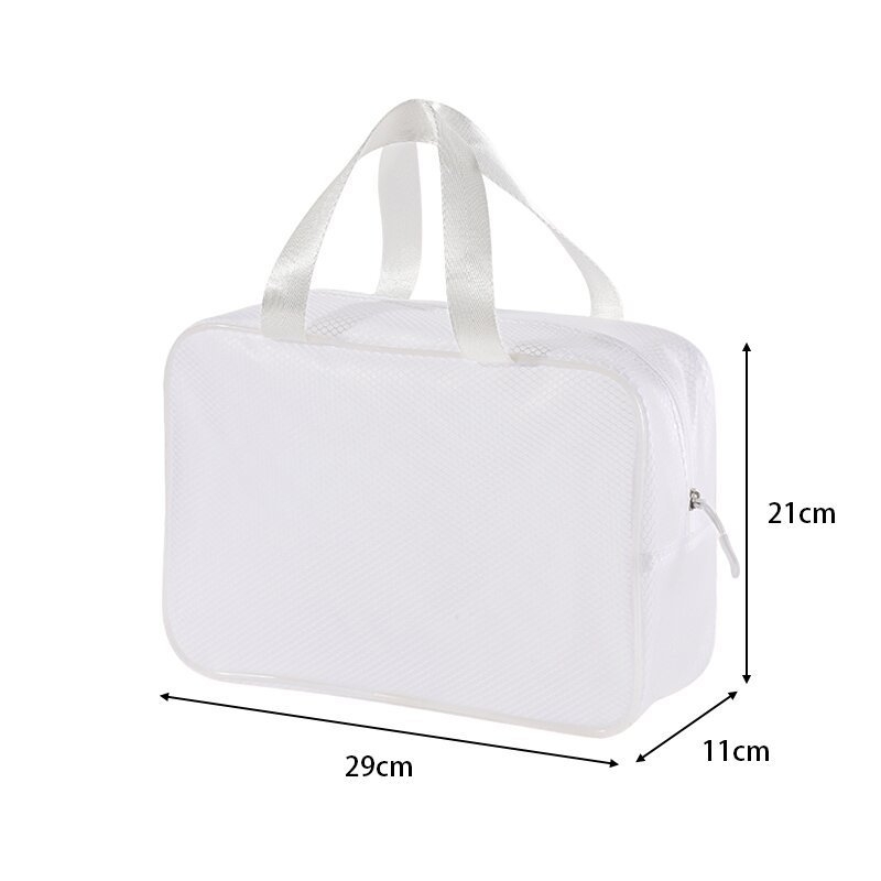 Permatoma EVA kosmetinė dėžutė – kubo formos vandeniui atspari makiažui ir higienos reikmenims, su atspausdintu logotipu