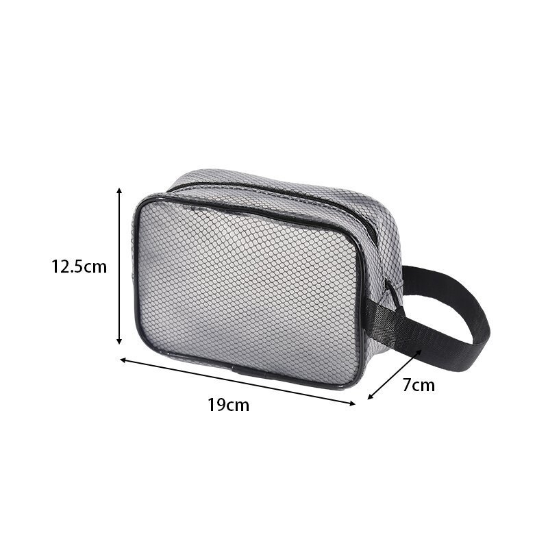 Permatoma EVA kosmetinė dėžutė – kubo formos vandeniui atspari makiažui ir higienos reikmenims, su atspausdintu logotipu