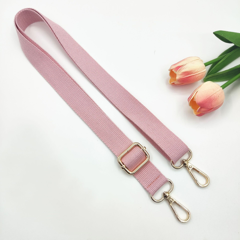 Nova 2,5 cm pamučna uska naramenica, jednobojna tkanina, podesiva duga crossbody naramenica za žensku torbu – zamjenski remen