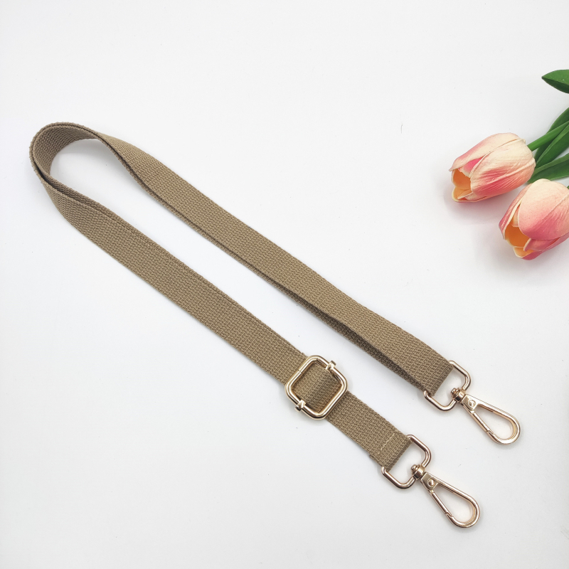 Nova 2,5 cm pamučna uska naramenica, jednobojna tkanina, podesiva duga crossbody naramenica za žensku torbu – zamjenski remen