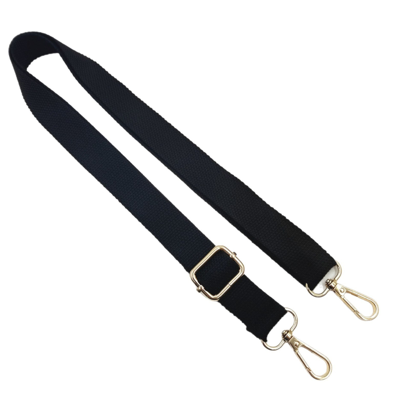 Nova 2,5 cm pamučna uska naramenica, jednobojna tkanina, podesiva duga crossbody naramenica za žensku torbu – zamjenski remen