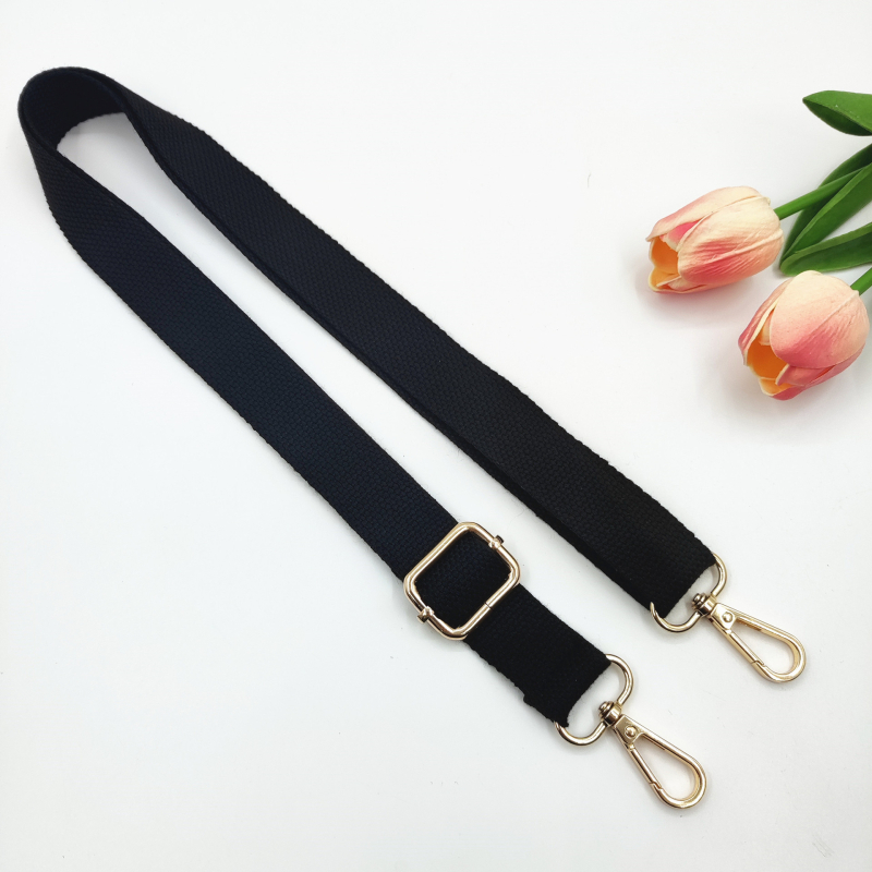 Nova 2,5 cm pamučna uska naramenica, jednobojna tkanina, podesiva duga crossbody naramenica za žensku torbu – zamjenski remen