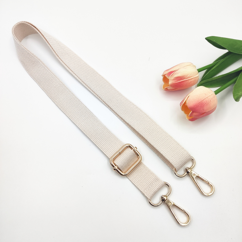 Nova 2,5 cm pamučna uska naramenica, jednobojna tkanina, podesiva duga crossbody naramenica za žensku torbu – zamjenski remen