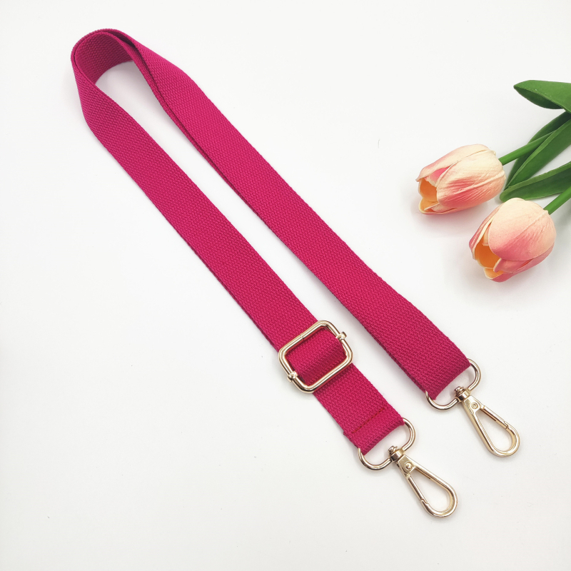 Nova 2,5 cm pamučna uska naramenica, jednobojna tkanina, podesiva duga crossbody naramenica za žensku torbu – zamjenski remen