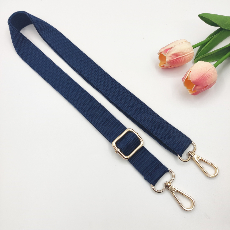 Nova 2,5 cm pamučna uska naramenica, jednobojna tkanina, podesiva duga crossbody naramenica za žensku torbu – zamjenski remen