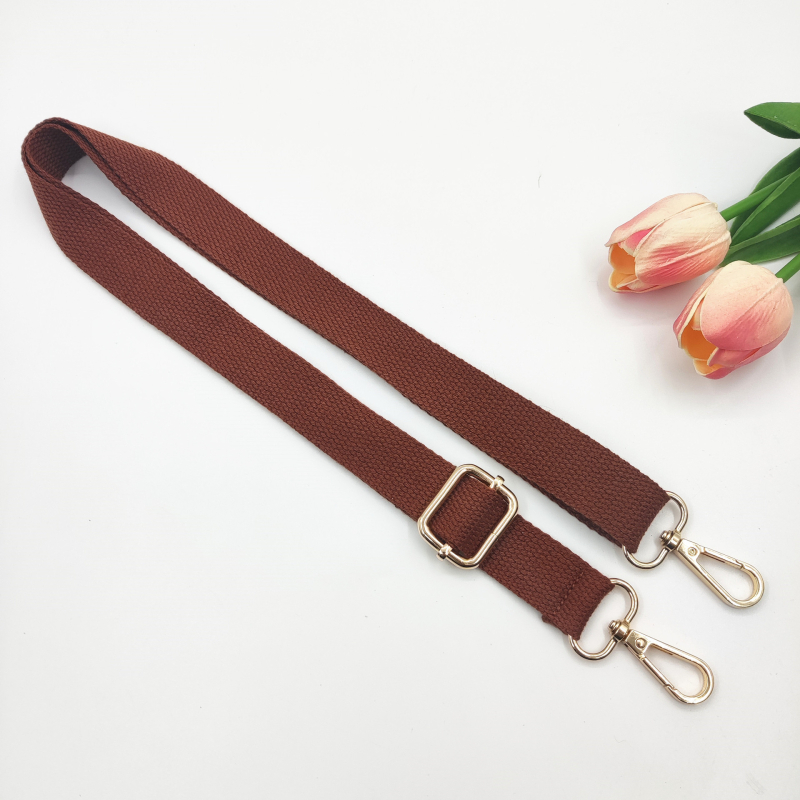 Nova 2,5 cm pamučna uska naramenica, jednobojna tkanina, podesiva duga crossbody naramenica za žensku torbu – zamjenski remen