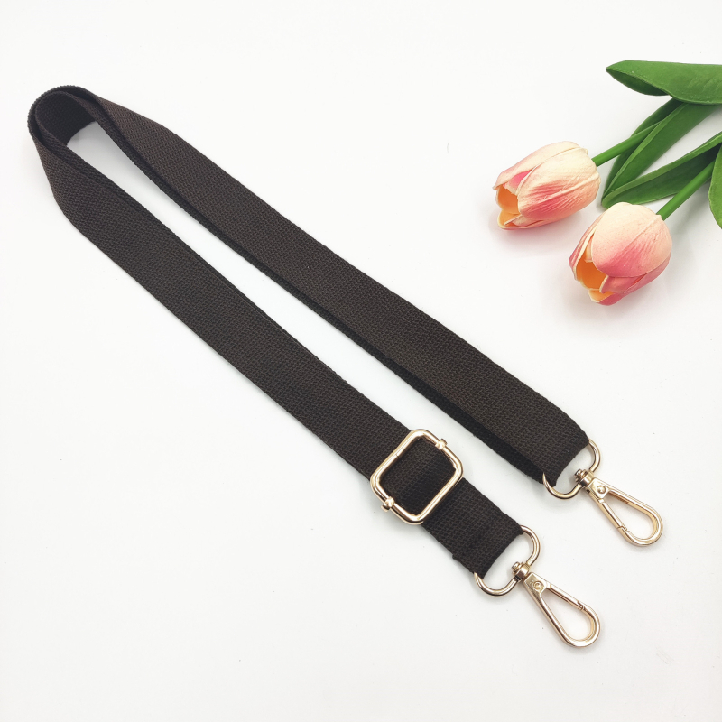 Nova 2,5 cm pamučna uska naramenica, jednobojna tkanina, podesiva duga crossbody naramenica za žensku torbu – zamjenski remen