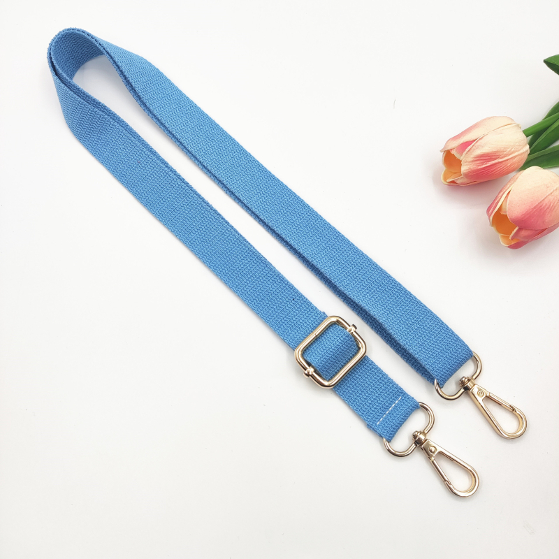 Nova 2,5 cm pamučna uska naramenica, jednobojna tkanina, podesiva duga crossbody naramenica za žensku torbu – zamjenski remen