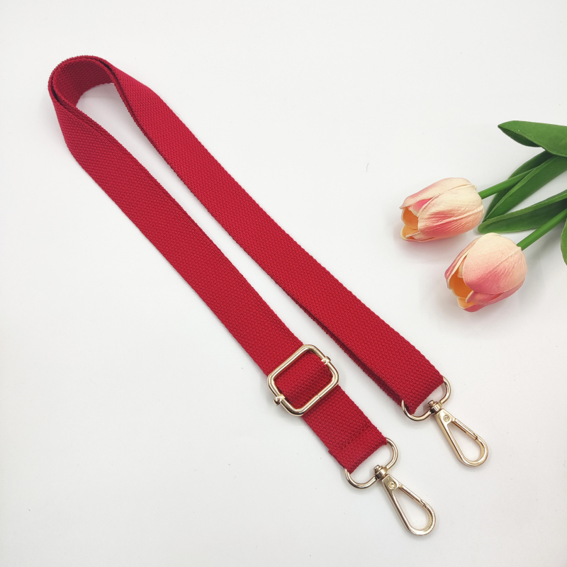 Nova 2,5 cm pamučna uska naramenica, jednobojna tkanina, podesiva duga crossbody naramenica za žensku torbu – zamjenski remen