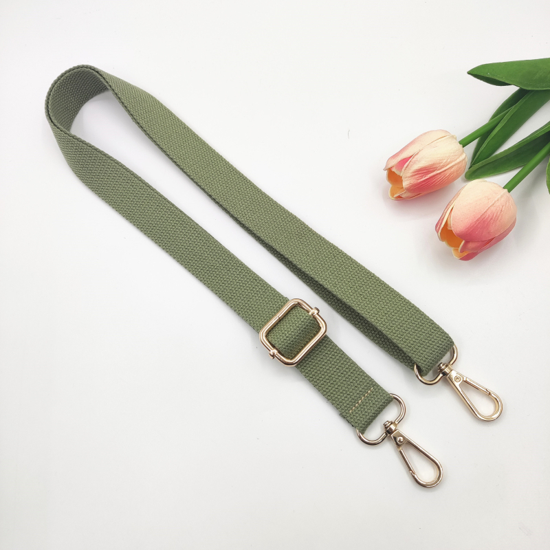 Nova 2,5 cm pamučna uska naramenica, jednobojna tkanina, podesiva duga crossbody naramenica za žensku torbu – zamjenski remen