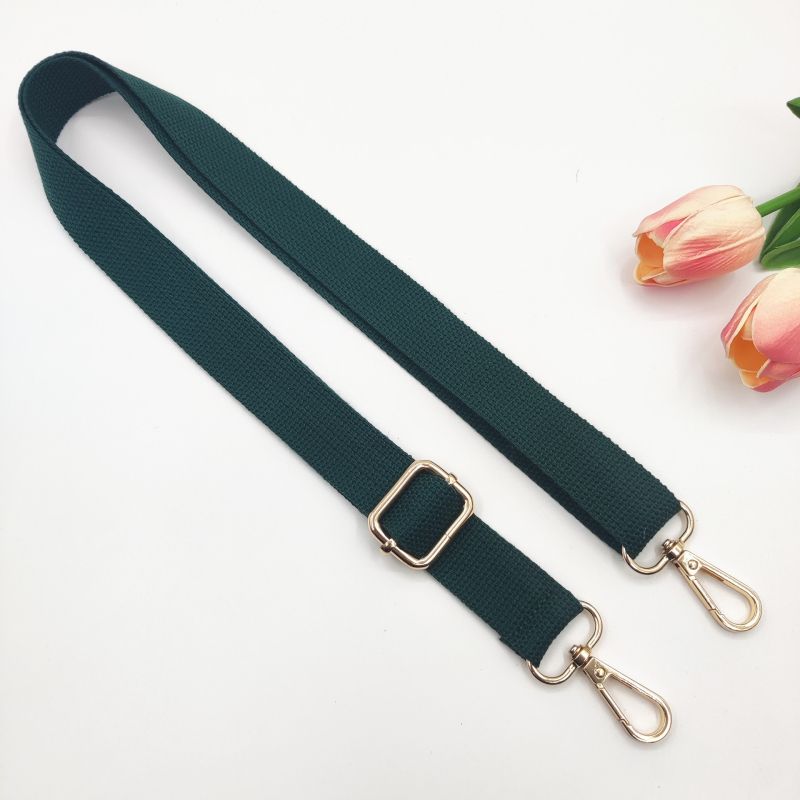 Nova 2,5 cm pamučna uska naramenica, jednobojna tkanina, podesiva duga crossbody naramenica za žensku torbu – zamjenski remen