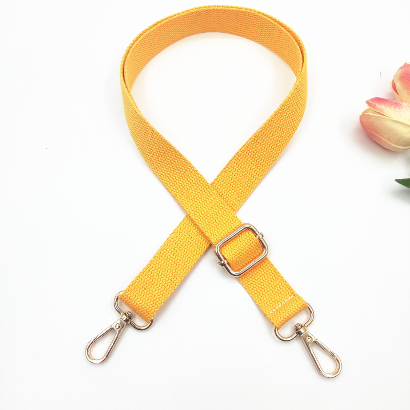 Nova 2,5 cm pamučna uska naramenica, jednobojna tkanina, podesiva duga crossbody naramenica za žensku torbu – zamjenski remen