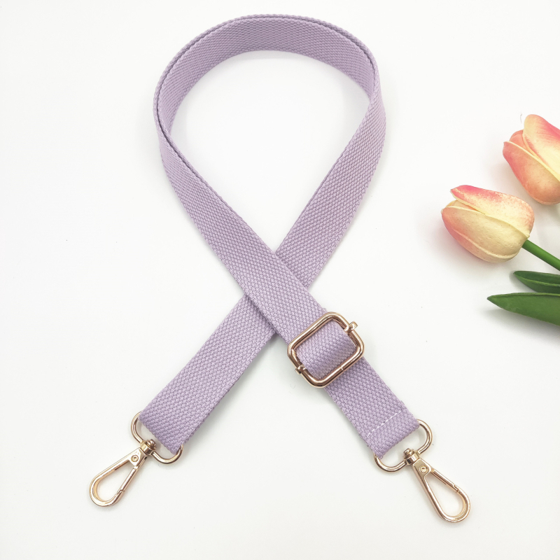 Nova 2,5 cm pamučna uska naramenica, jednobojna tkanina, podesiva duga crossbody naramenica za žensku torbu – zamjenski remen