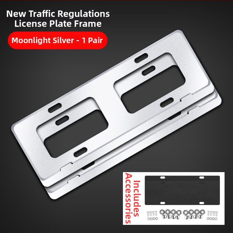 Ramă pentru plăcuța de înmatriculare din aliaj de aluminiu, personalizare logo (100+ opțiuni), compatibilă cu peste 100 de modele de mașini, procesare și personalizare disponibile