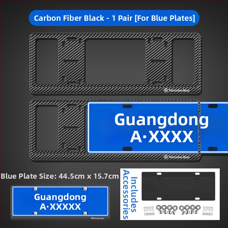 Ramă pentru plăcuța de înmatriculare din aliaj de aluminiu, personalizare logo (100+ opțiuni), compatibilă cu peste 100 de modele de mașini, procesare și personalizare disponibile