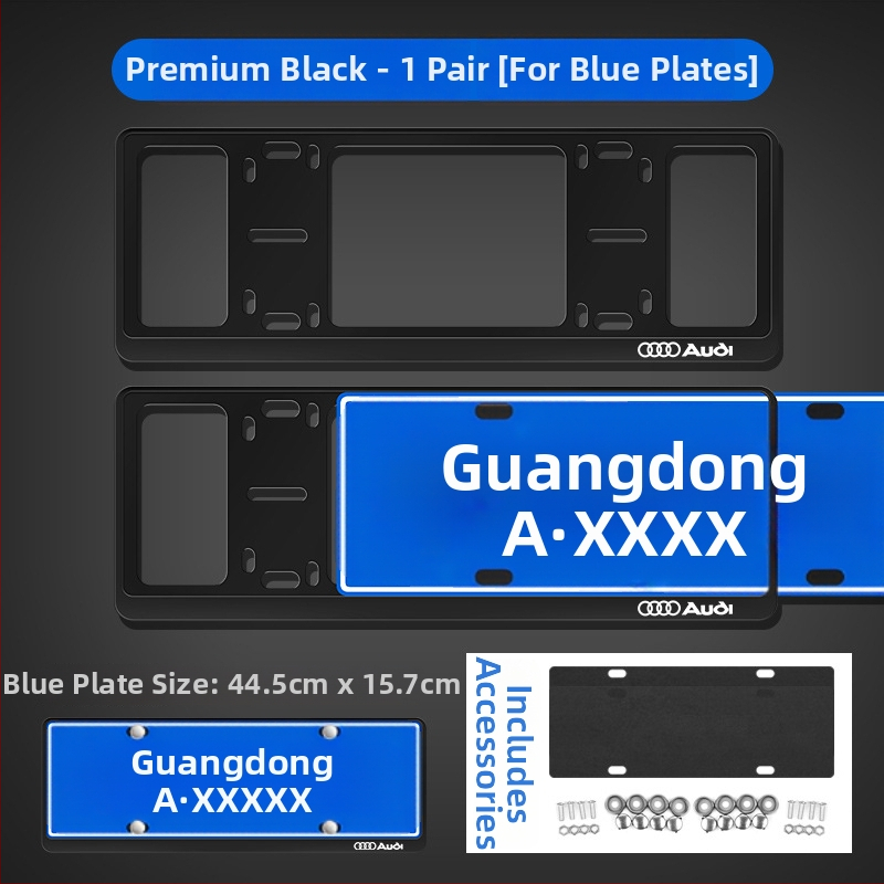 Ramă pentru plăcuța de înmatriculare din aliaj de aluminiu, personalizare logo (100+ opțiuni), compatibilă cu peste 100 de modele de mașini, procesare și personalizare disponibile