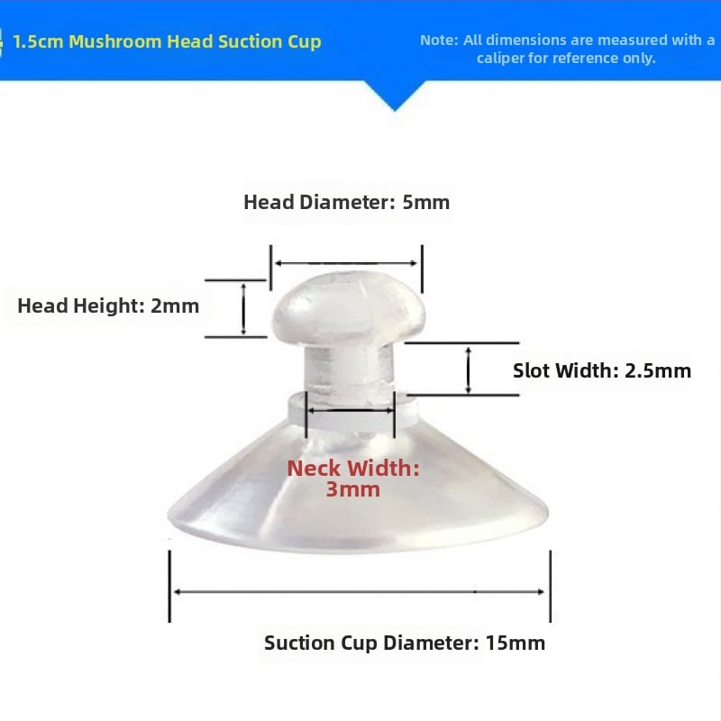 PVC siurbiamas kabliukas automobilio numerio plokštei su grybo galvute, skaidrus, kelių eilių kabliukų dizainas, maksimali apkrova 0–1 kg