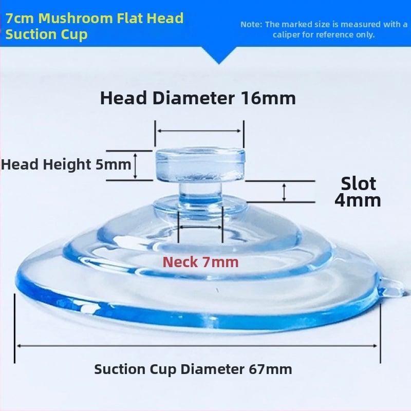PVC siurbiamas kabliukas automobilio numerio plokštei su grybo galvute, skaidrus, kelių eilių kabliukų dizainas, maksimali apkrova 0–1 kg
