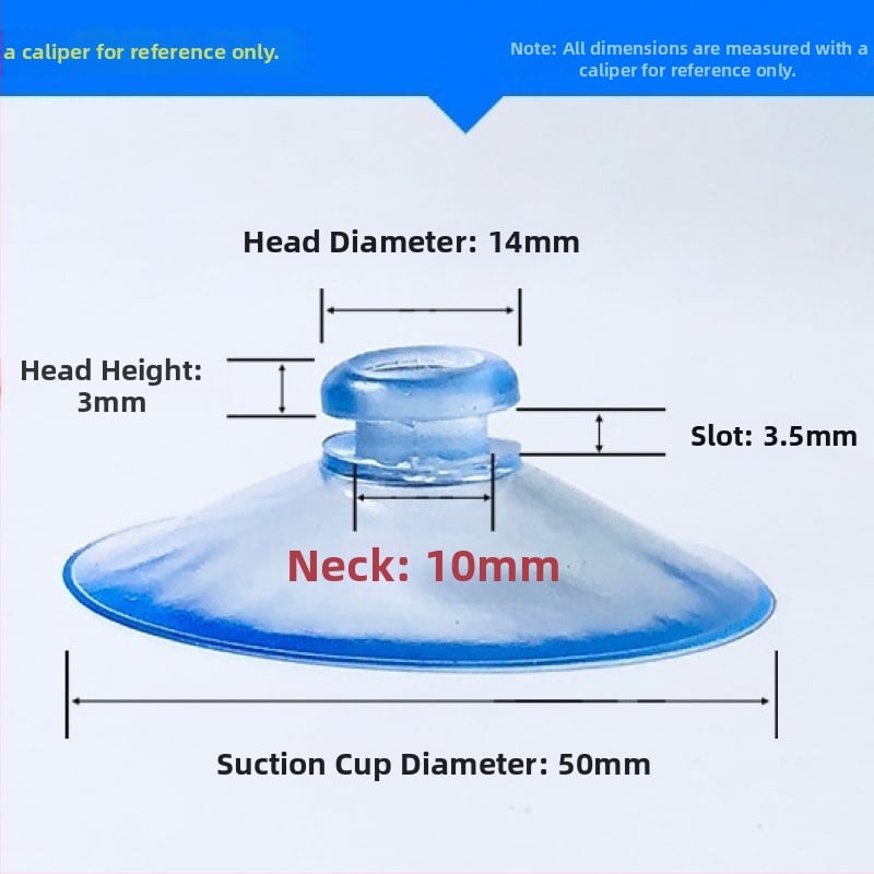 PVC siurbiamas kabliukas automobilio numerio plokštei su grybo galvute, skaidrus, kelių eilių kabliukų dizainas, maksimali apkrova 0–1 kg