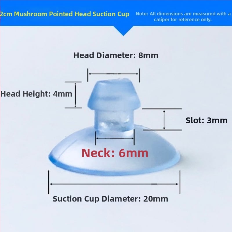 PVC siurbiamas kabliukas automobilio numerio plokštei su grybo galvute, skaidrus, kelių eilių kabliukų dizainas, maksimali apkrova 0–1 kg