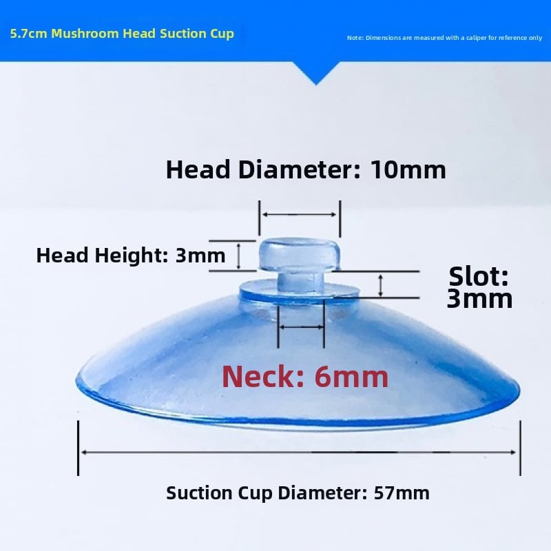 PVC siurbiamas kabliukas automobilio numerio plokštei su grybo galvute, skaidrus, kelių eilių kabliukų dizainas, maksimali apkrova 0–1 kg