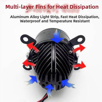 Előre LED ködfény, 45W, 12V, kettős fókuszú fisheye lencsével