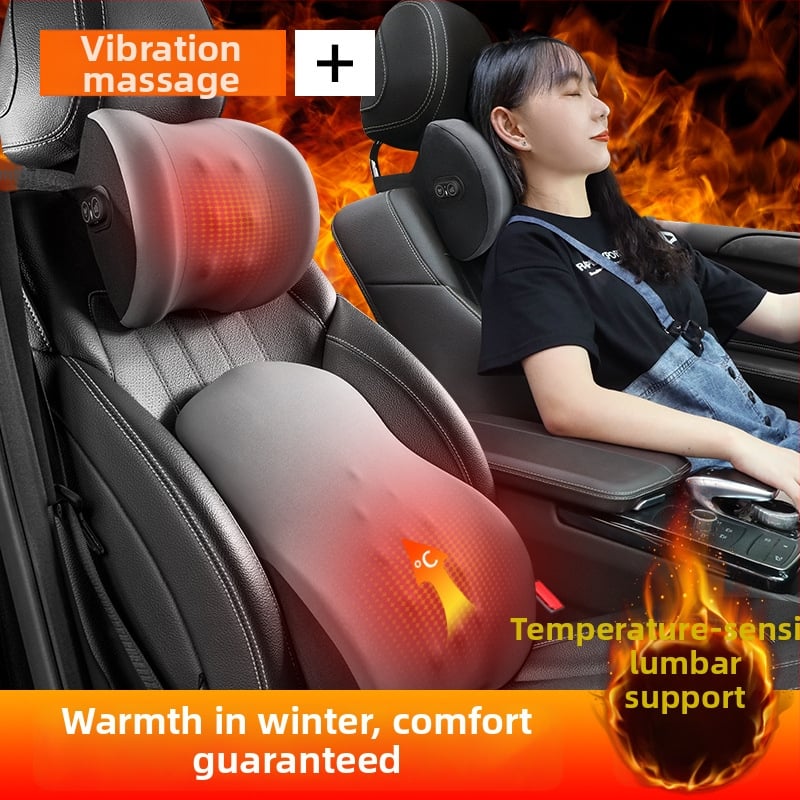 Modernist Automobilio juosmens masažo atrama su atminties putomis, medvilnė, minimalistinis stilius, universalus visoms transporto priemonėms