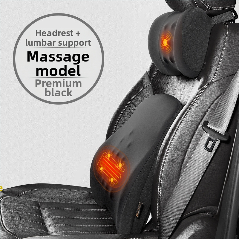 Автомобилен лумбален масажор с паметна пяна, памук, стил минималистичен, универсален за автомобили, марка Modernist