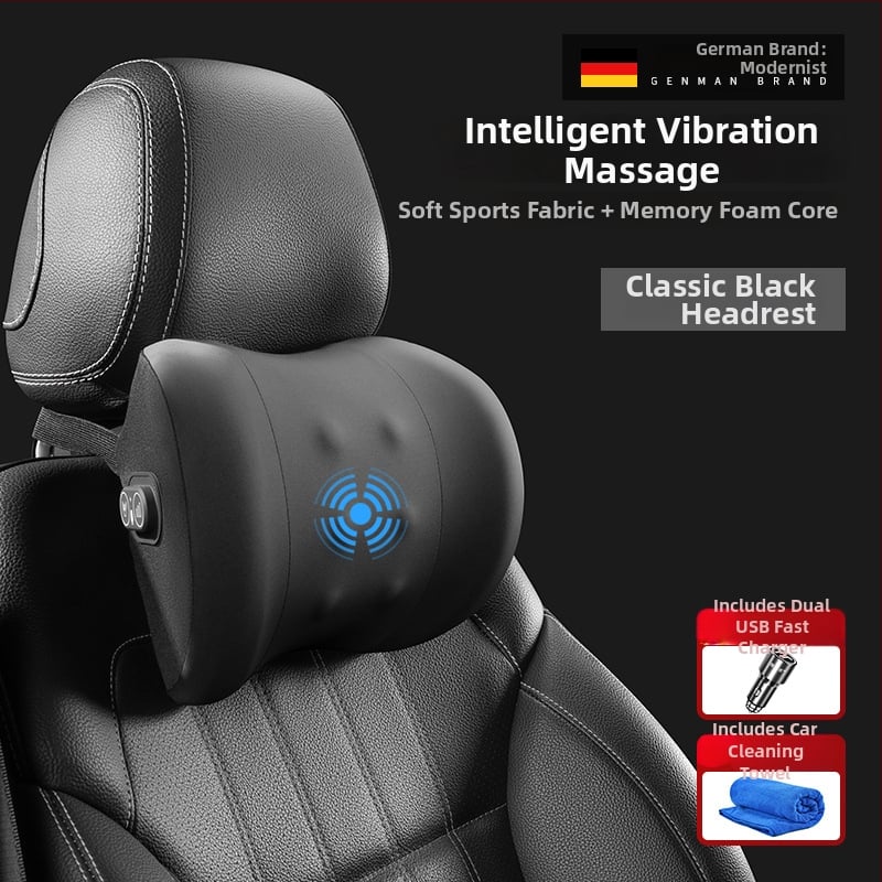 Modernist Automobilio juosmens masažo atrama su atminties putomis, medvilnė, minimalistinis stilius, universalus visoms transporto priemonėms