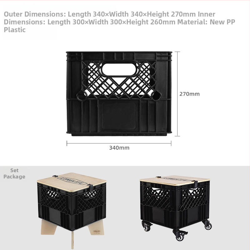 PP sandėliavimo krepšys, didelis tvirtumas, injekcinis liejimas, 1,7 kg