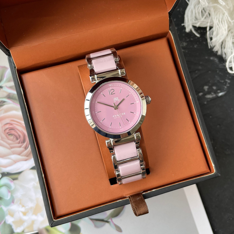 Ceas ceramic pentru femei cu MIYOTA quartz movement, carcasă și curea din ceramică, rezistență la apă 30M, cadran rotund