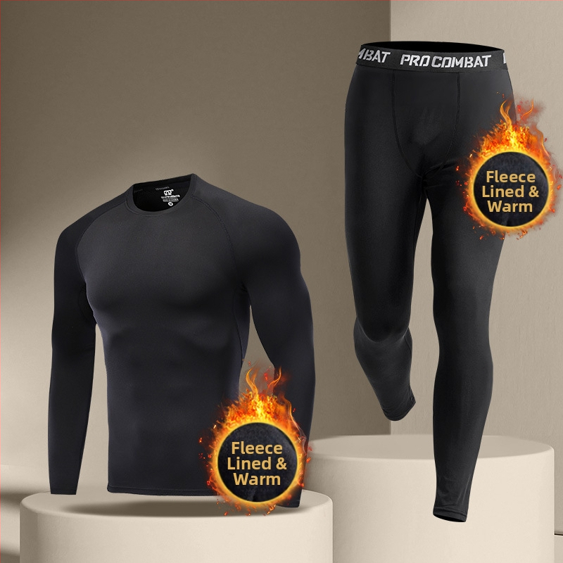 Vyrų terminių pagrindinių kelnių su fliso vidumi, siauras pjūvis, ilgos kelnės, bambukų pluošto ir šilko kokonų mišinys, tinkamos bėgimui ir dviračių sportui, didelis elastingumas