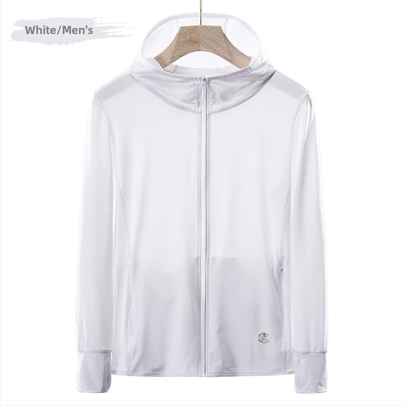 Εξωτερικό αντιανιανικό μπουφάν με κουκούλα, διαπνέσιμος πολυεστέρας, UV προστασία UPF45, μακριά μανίκια