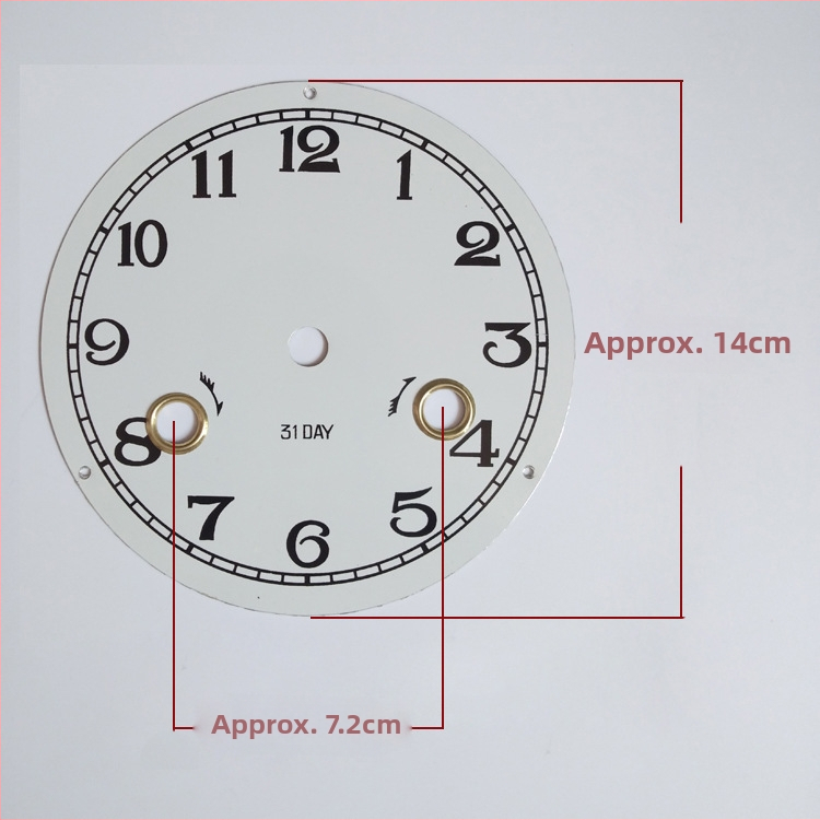 Yueya mozgású mechanikus óra számlap, fém számlap, kétoldalas DIY óra