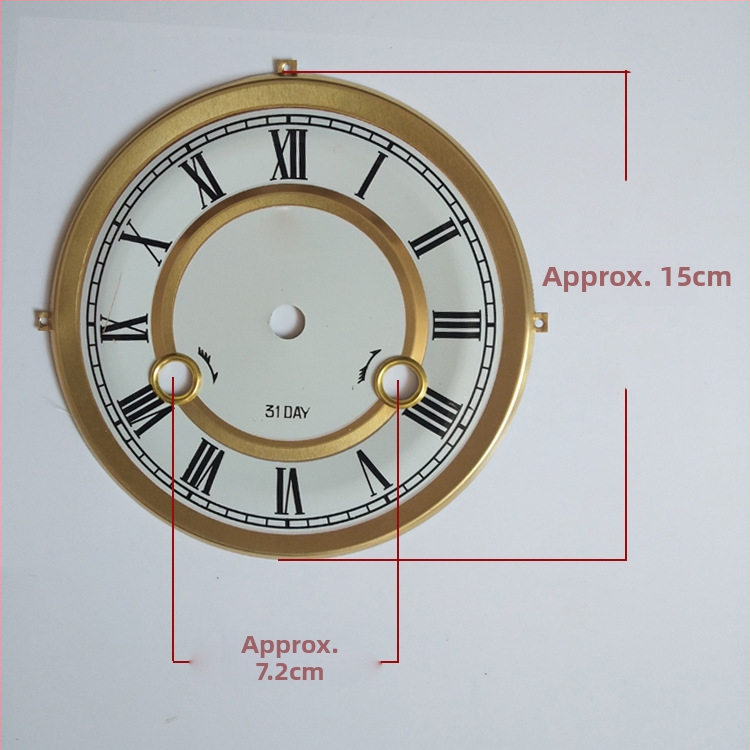Yueya mozgású mechanikus óra számlap, fém számlap, kétoldalas DIY óra