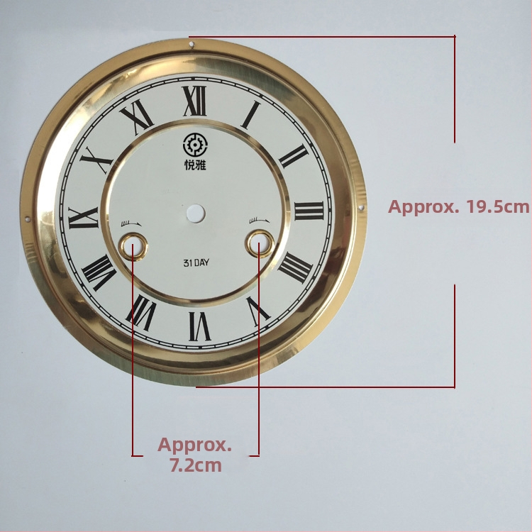 Yueya mozgású mechanikus óra számlap, fém számlap, kétoldalas DIY óra