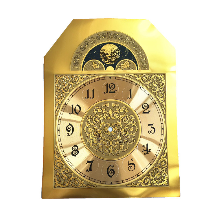 Yueya mozgású mechanikus óra számlap, fém számlap, kétoldalas DIY óra